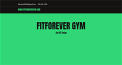 Desktop Screenshot of fitforevergym.com